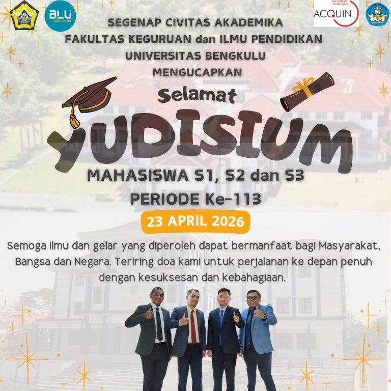 Yudisium FKIP Universitas Bengkulu Periode Ke-113
